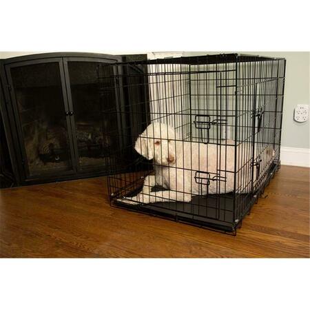 ICONIC PET 36 in. Foldable Double Door Pet Dog Cat Training Crate 92140